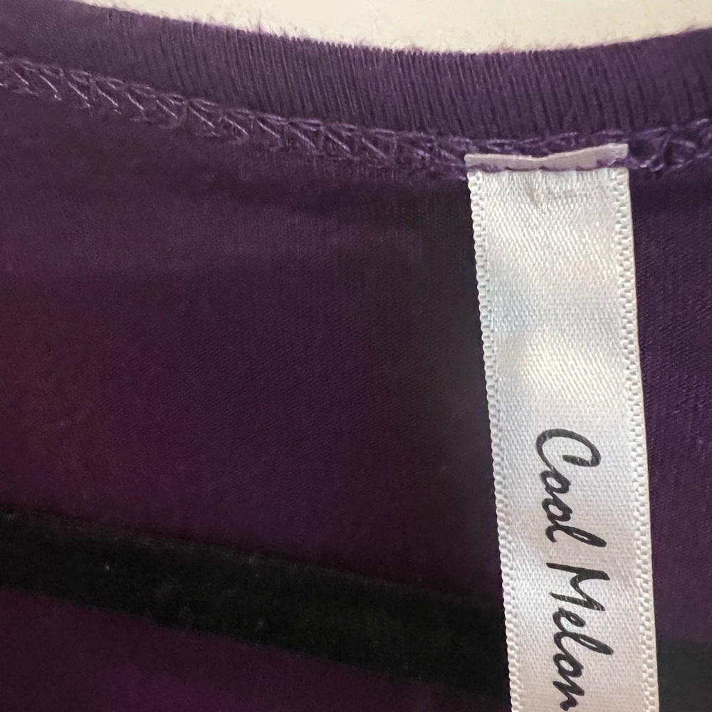 Cool melon long sleeve purple top. - Picture 3 of 3